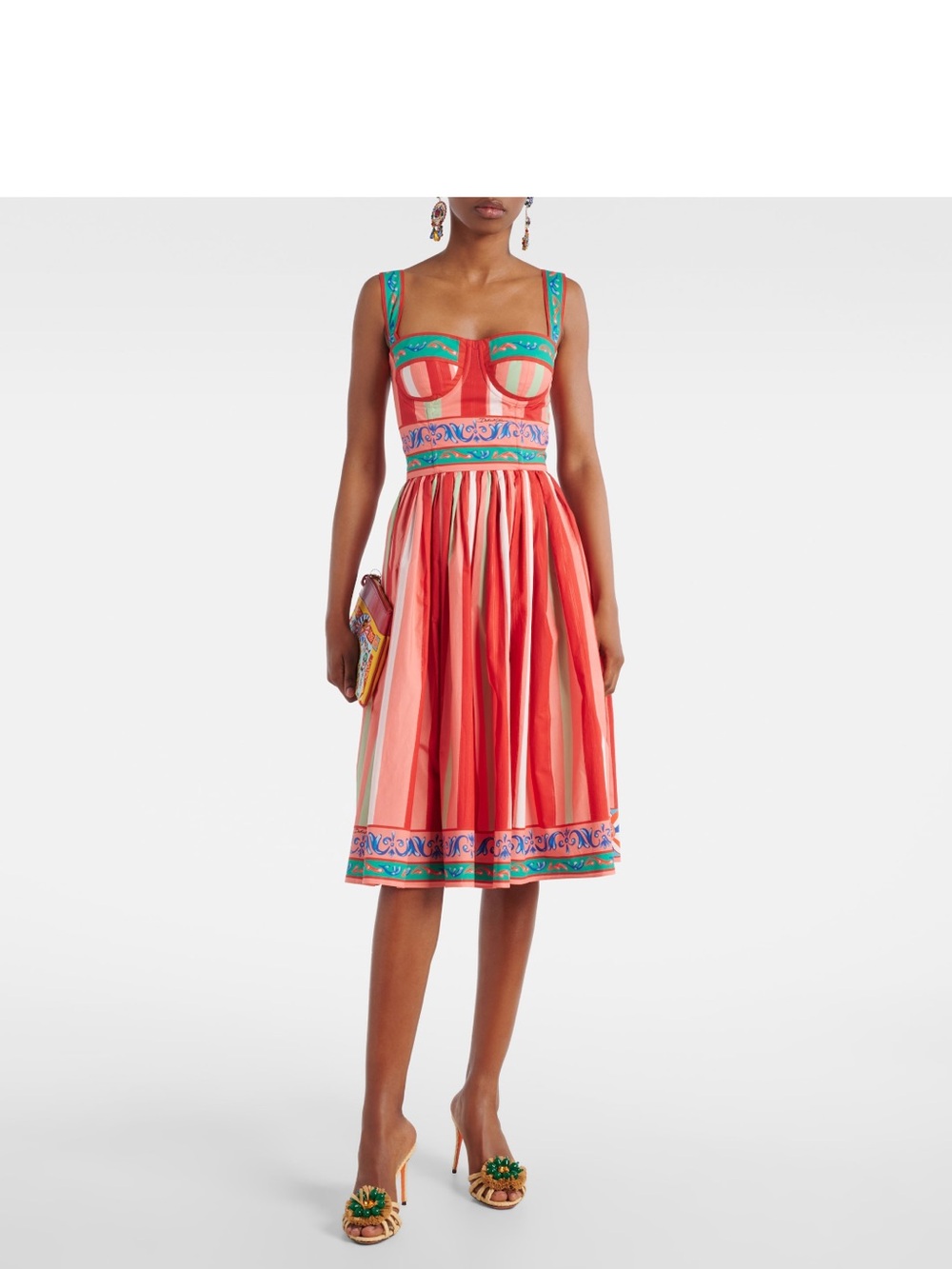 Dolce & Gabbana Striped Carretto Dress